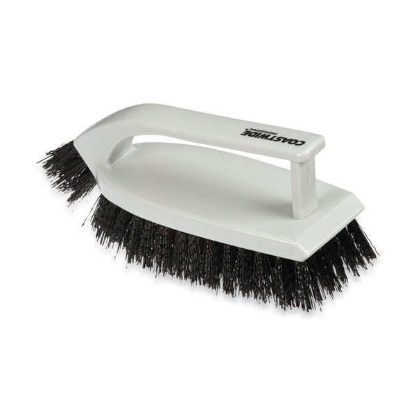 Scrub Brush, Black Polypropylene Bristles, 6" Brush, Gray Polypropylene Handle [SKU: CWZ24418469]