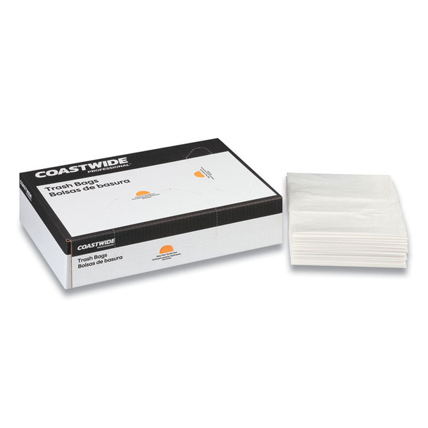 Linear Low-Density Can Liners, 16 gal, 0.35 mil, 24" x 32", Clear, 1000/Carton [SKU: CWZ888954]