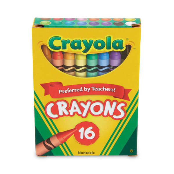 Classic Color Crayons, Tuck Box, 16 Colors [SKU: CYO520016]