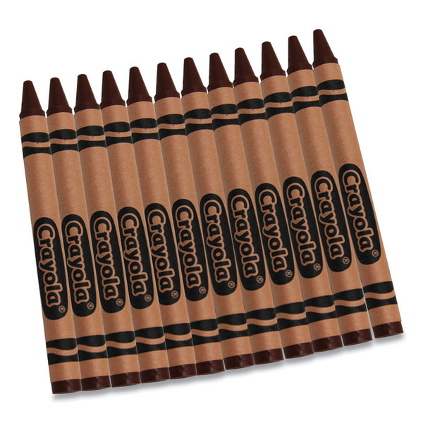 Bulk Crayons, Brown, 12/Box [SKU: CYO520836007]