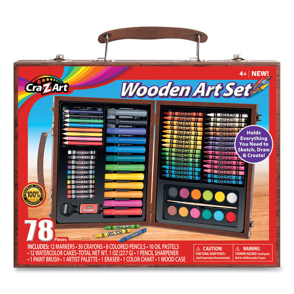 Wooden Art Set, 78 Pieces [SKU: CZA111286]