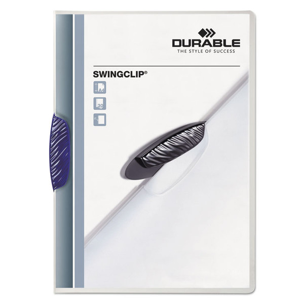 Swingclip Clear Report Cover, Swing Clip, 8.5 x 11, Clear/Clear, 5/Pack [SKU: DBL226407]