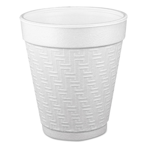 Small Foam Drink Cups, 10 oz, Hot/Cold, White, 25/Bag, 40 Bags/Carton [SKU: DCC10KY10]