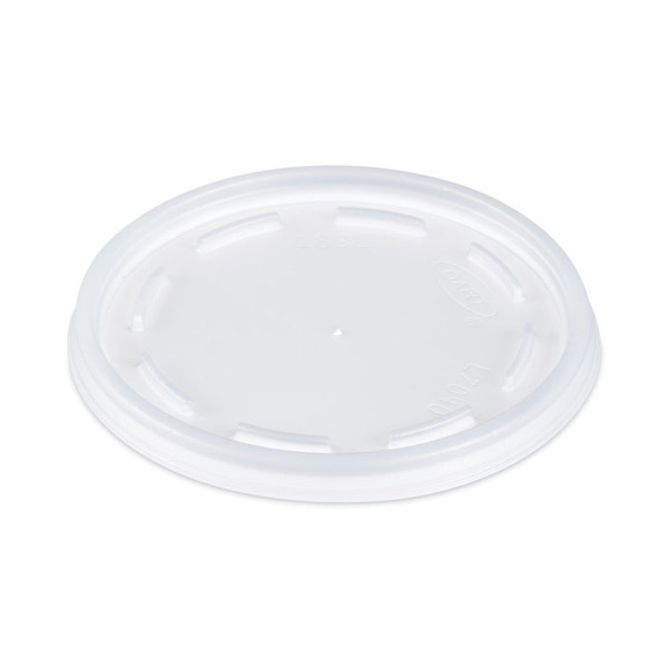 Plastic Lids, Fits 12 oz to 24 oz Foam Cups, Vented, Translucent, 100/Pack, 10 Packs/Carton [SKU: DCC16JL]
