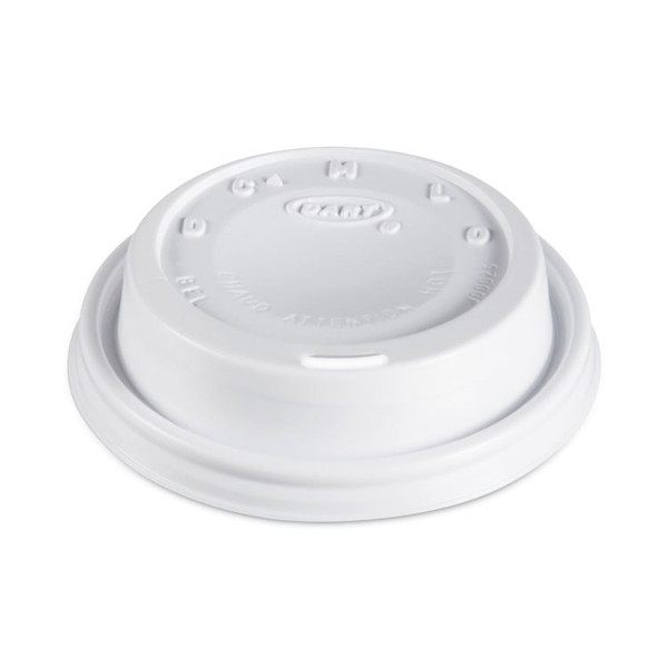 Cappuccino Dome Sipper Lids, Fits 8 oz to 10 oz Cups, White, 1,000/Carton [SKU: DCC8EL]