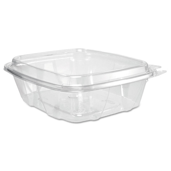 ClearPac SafeSeal Tamper-Resistant/Evident Containers, Domed Lid, 24 oz, 6.4 x 2.3 x 7.1, Clear, Plastic, 100/Bag, 2 Bags/CT [SKU: DCCCH24DED]