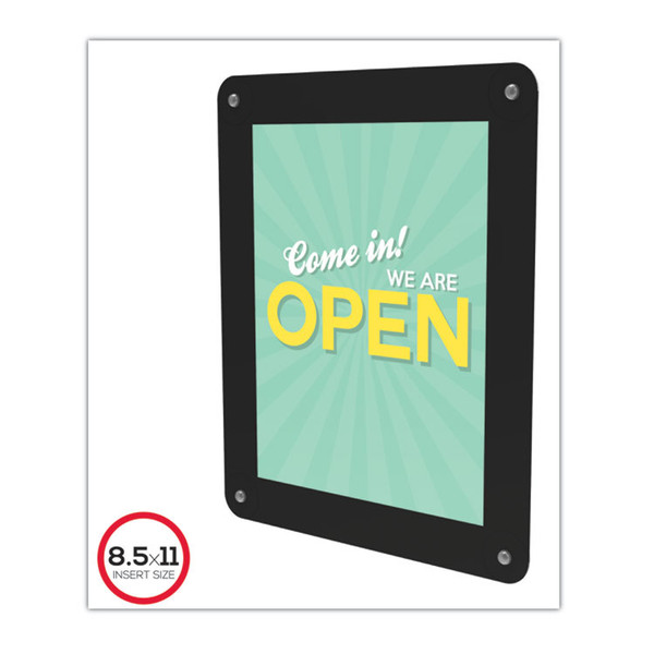 Superior Image Window Display, 8.5 x 11 Insert, Clear/Black [SKU: DEF899102]