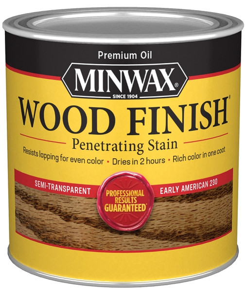 Minwax Wood Finish 223004444 Wood Stain, Early American, Liquid, 0.5 pt, Can [SKU: ORG7969504]