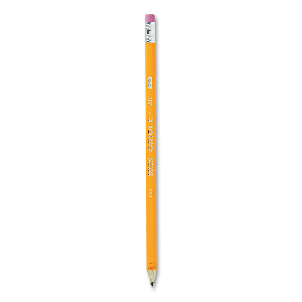 Oriole Pre-Sharpened Pencil, HB (#2), Black Lead, Yellow Barrel, Dozen [SKU: DIX12886]