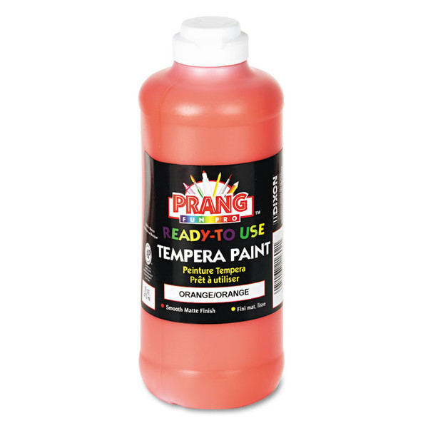 Ready-to-Use Tempera Paint, Orange, 16 oz Dispenser-Cap Bottle [SKU: DIX21602]