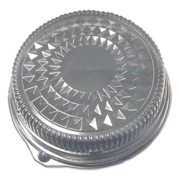 Dome Lids for 12" Cater Trays, 12" Diameter x 2.5"h, Silver, Plastic, 50/Carton [SKU: DPK12DL]