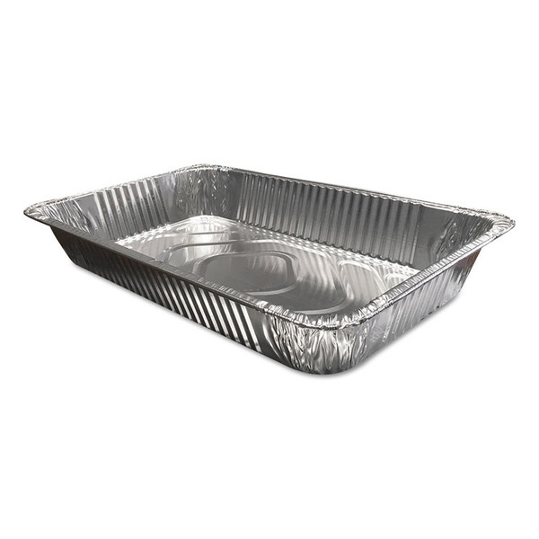 Aluminum Steam Table Pans, Full-Size Deep346 oz., 3.38" Deep, 12.81 x 20.75, 50/Carton [SKU: DPKFS7900XX]