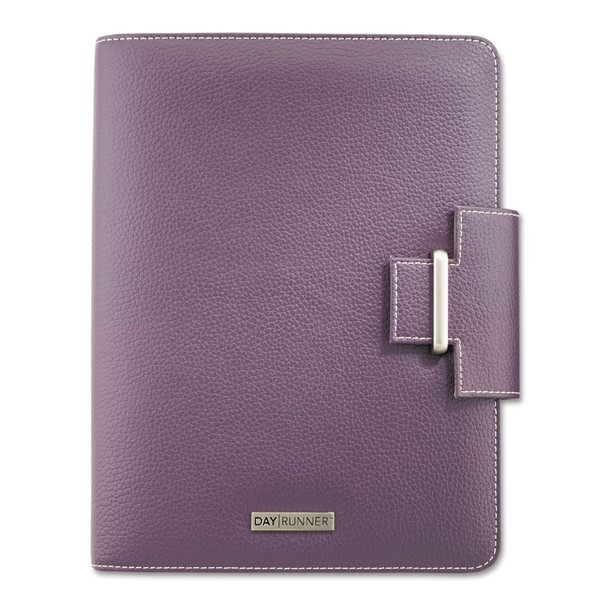 Terramo Refillable Planner, 8.5 x 5.5, Eggplant Cover, 12-Month (Jan to Dec): Undated [SKU: DRN4010214]
