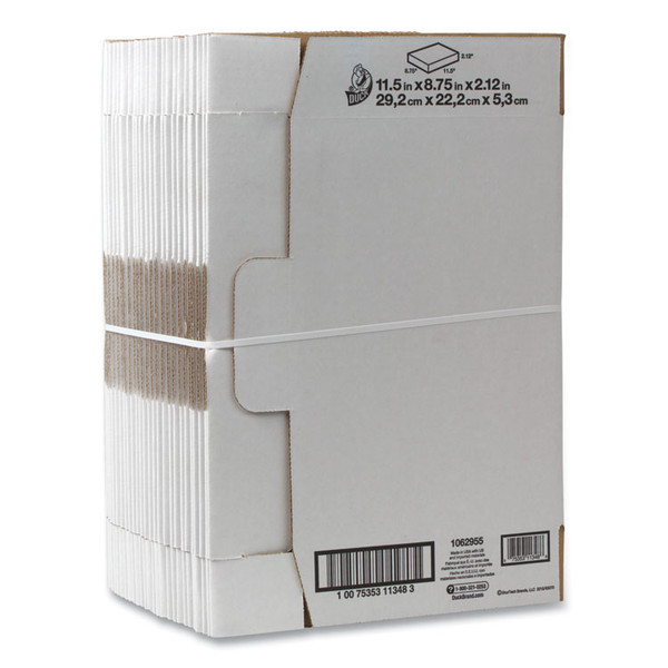Self-Locking Mailing Box, Regular Slotted Container (RSC), 8.75" x 11.5" x 2.13", White, 25/Pack [SKU: DUC1147604]