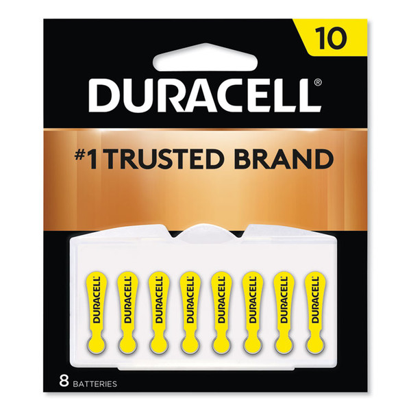 Hearing Aid Battery, #10, 8/Pack [SKU: DURDA10B8ZM10]