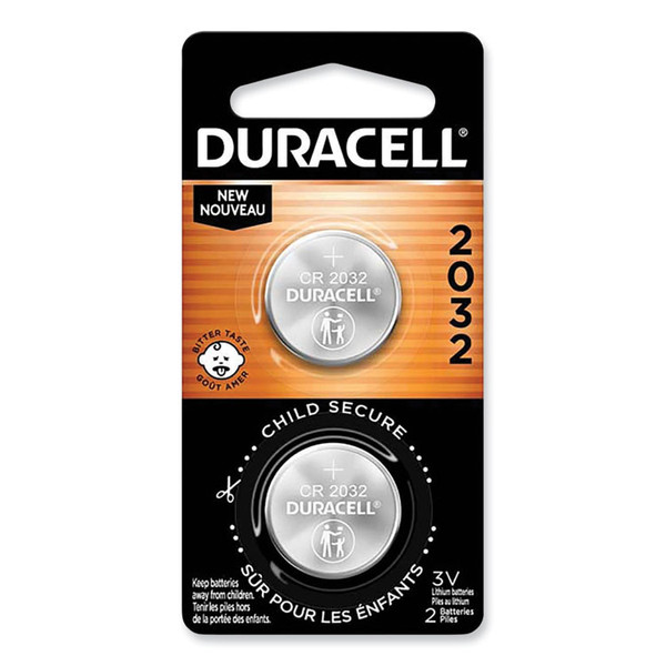 Lithium Coin Batteries With Bitterant, 2032, 6/Box [SKU: DURDL2032BPK]
