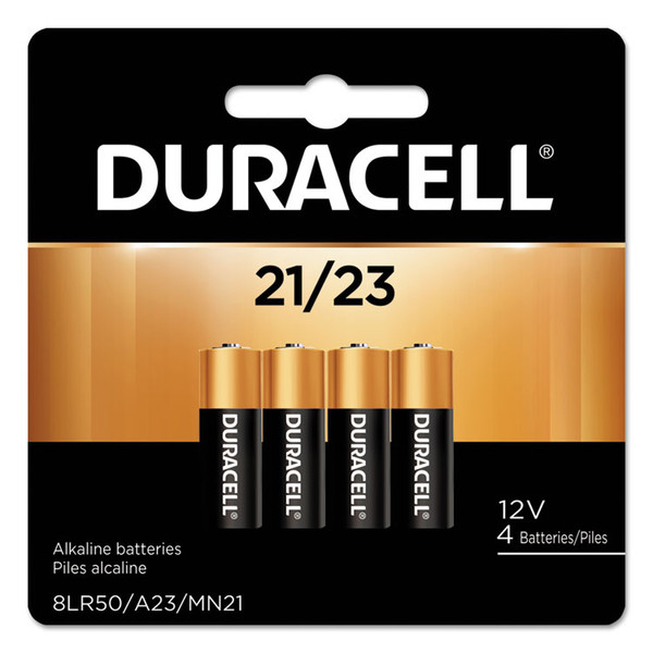 Specialty Alkaline Batteries, 21/23, 12 V, 4/Pack [SKU: DURMN21B4PK]