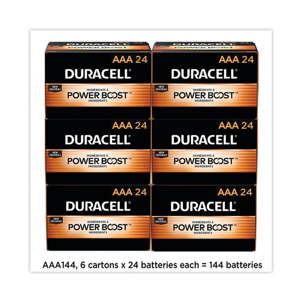 Power Boost CopperTop Alkaline AAA Batteries, 144/Carton [SKU: DURMN2400BKD]