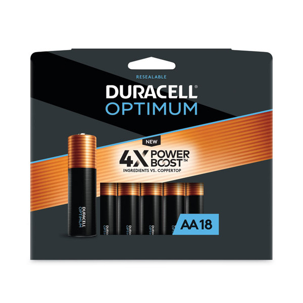 Optimum Alkaline AA Batteries, 18/Pack [SKU: DUROPT1500B18PR]