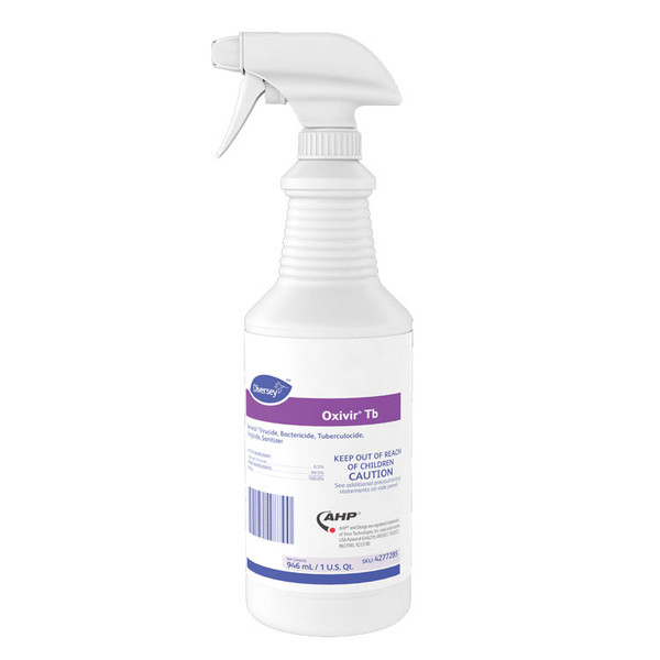 Oxivir TB One-Step Disinfectant Cleaner, 32 oz Bottle, 12/Carton [SKU: DVO4277285]