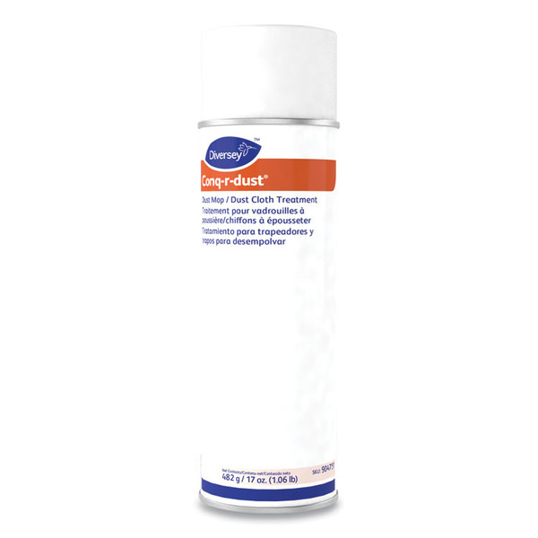 Conq-r-Dust Dust Mop/Dust Cloth Treatment, Amine Scent, 17 oz Aerosol Spray, 12/Carton [SKU: DVO904751]