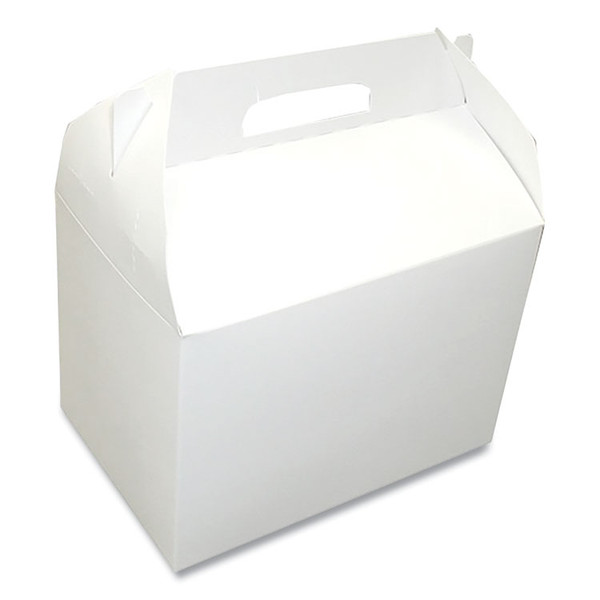 Take-Out Barn One-Piece Paperboard Food Box, 8.63 x 6 x 6.5, White, Paper, 200/Carton [SKU: DXE10PLN]