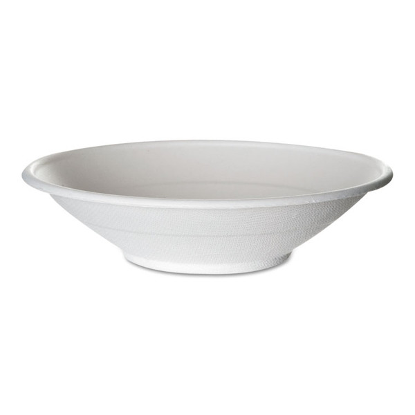 Renewable and Compostable Sugarcane Bowls, 24 oz, Natural White, 50/Pack, 8 Packs/Carton [SKU: ECOEPBL24]