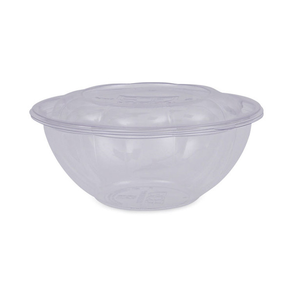 Renewable and Compostable Salad Bowls with Lids, 24 oz, Clear, Plastic, 50/Pack, 3 Packs/Carton [SKU: ECOEPSB24]