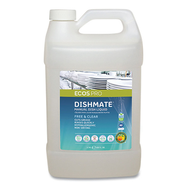 Dishmate Manual Dish Liquid, 128 oz Bottle [SKU: EOPPL972104]