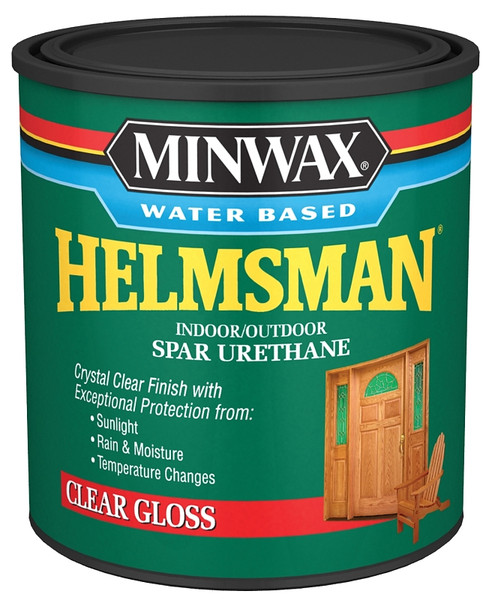 Minwax Helmsman 630500444 Spar Urethane Paint, Gloss, Liquid, Crystal Clear, 1 qt, Can [SKU: ORG8153066]