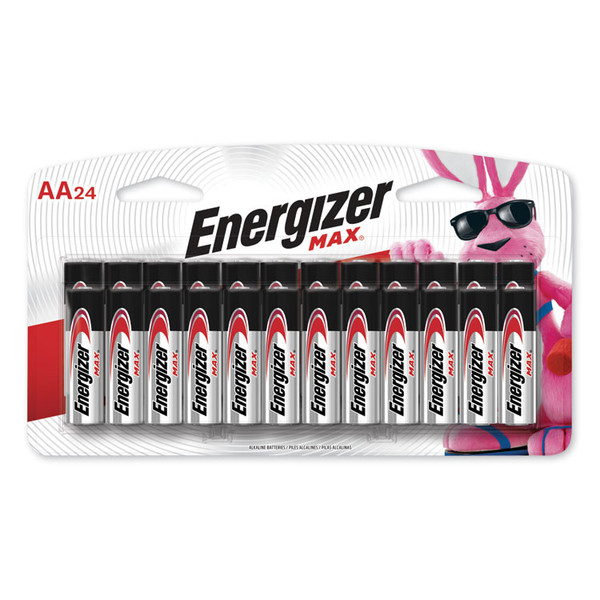 MAX Alkaline AA Batteries, 1.5 V, 24/Pack [SKU: EVEE91BP24]