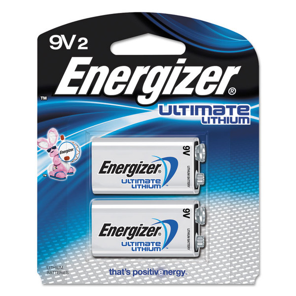 Ultimate Lithium 9V Batteries, 2/Pack [SKU: EVEL522BP2]