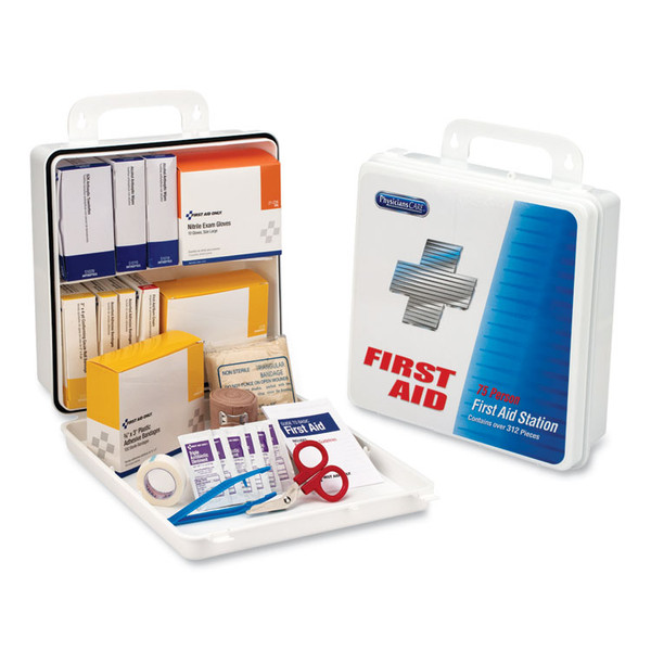 Office First Aid Kit, for Up to 75 people, 312 Pieces, Plastic Case [SKU: FAO60003]