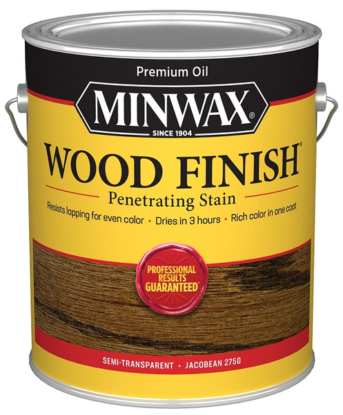 Minwax Wood Finish 710820000 Wood Stain, Jacobean, Liquid, 1 gal, Can [SKU: ORG6556559]