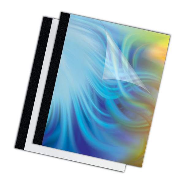 Thermal Binding System Presentation Covers, Clear, 2 to 15 Sheet Capacity, 11 x 8.5, Unpunched, 10/Pack [SKU: FEL5225301]