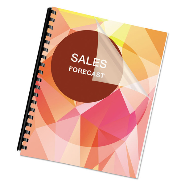 PET Ultra Clear Binding Covers, 5 mil, Clear, 11 x 8.5, Unpunched, 100/Pack [SKU: FEL5242501]