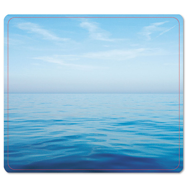 Recycled Mouse Pad, 9 x 8, Blue Ocean Design [SKU: FEL5903901]