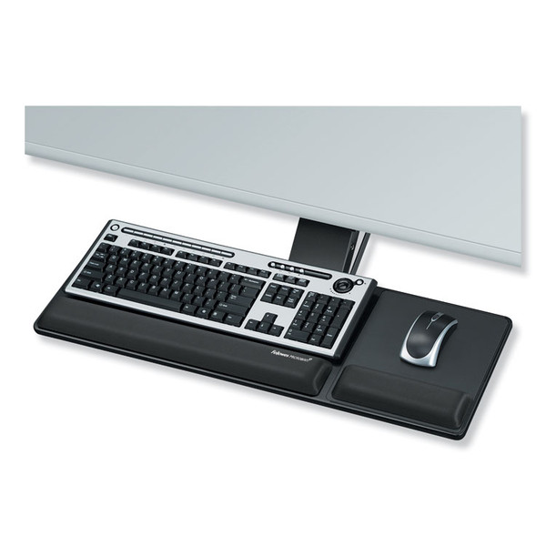 Designer Suites Compact Keyboard Tray, 19w x 9.5d, Black [SKU: FEL8017801]