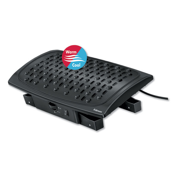 Climate Control Footrest, 16.5w x 10d x 5.5, 6.5h, Black [SKU: FEL8030901]
