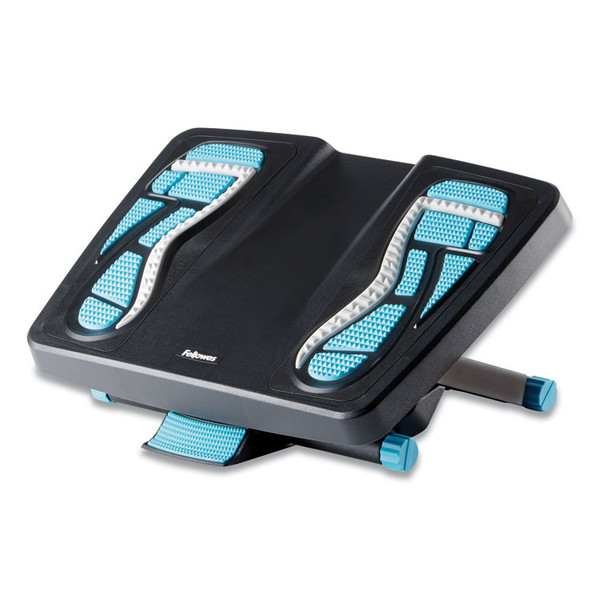 Energizer Foot Support, 17.88w x 13.25d x 4 to 6.5h, Charcoal/Blue/Gray [SKU: FEL8068001]