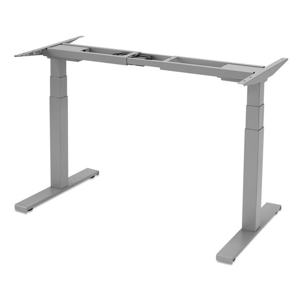 Cambio Height Adjustable Desk Base, 72" x 30" x 24.75" to 50.25", Silver [SKU: FEL9682001]