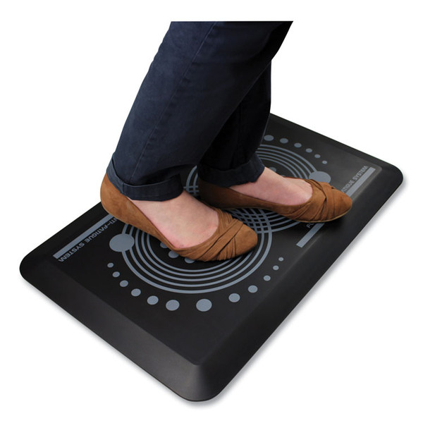 AFS-TEX 2000 Anti-Fatigue Mat, Rectangle, 16 x 24, Midnight Black [SKU: FLRFCA21624BK]