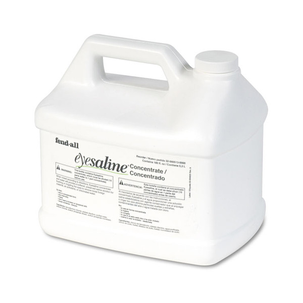 Fendall Eyesaline Stream II Eyewash Station Refill, 180 oz Bottle, 4/Carton [SKU: FND320005130000]