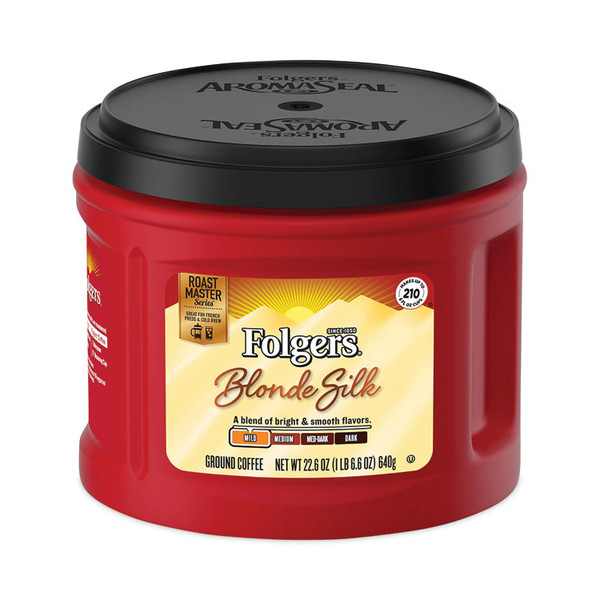 Coffee, Blonde Silk, 22.6 oz Canister [SKU: FOLSMU20433]