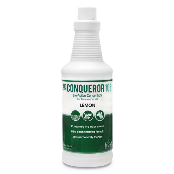 Bio Conqueror 105 Enzymatic Odor Counteractant Concentrate, Citrus, 32 oz Bottle, 12/Carton [SKU: FRS1232BWBCT]