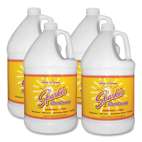 Glass Cleaner, 1 gal Bottle Refill, 4/Carton [SKU: FUN20500CT]