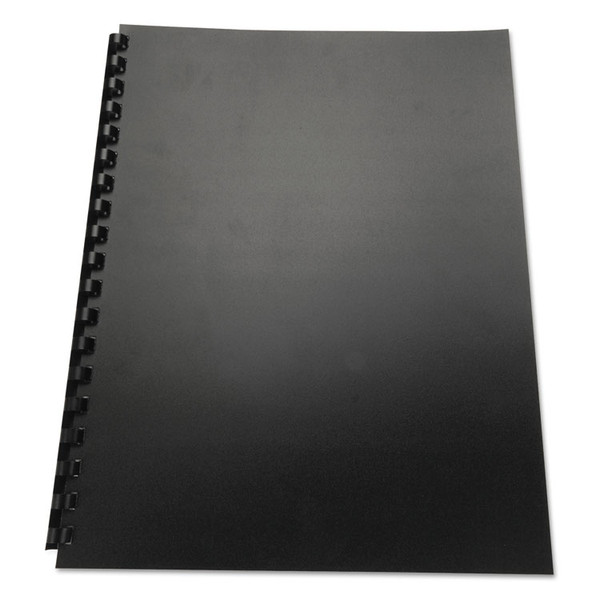 100% Recycled Poly Binding Cover, Black, 11 x 8.5, Unpunched, 25/Pack [SKU: GBC25818]