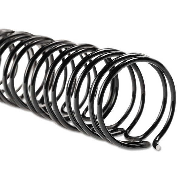 WireBind Spines, 3/8" Diameter, 85 Sheet Capacity, Black, 100/Box [SKU: GBC9775018]