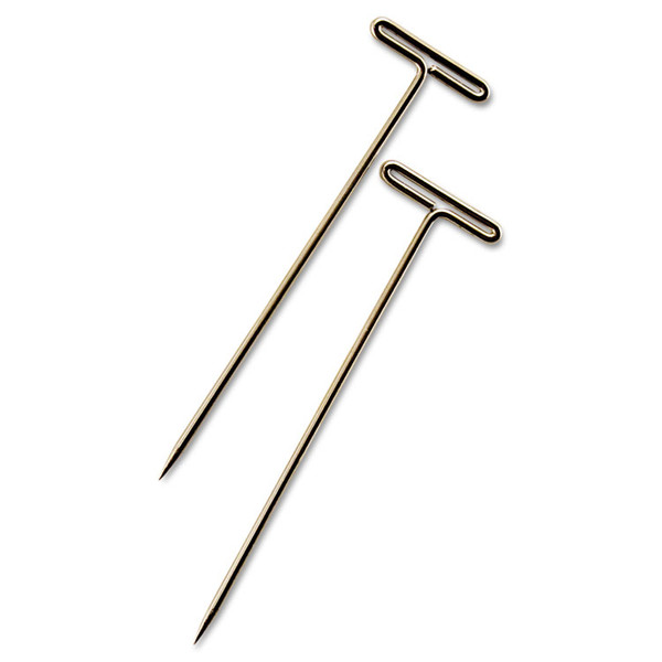 T-Pins, Steel, Silver, 1.5", 100/Box [SKU: GEM87T]