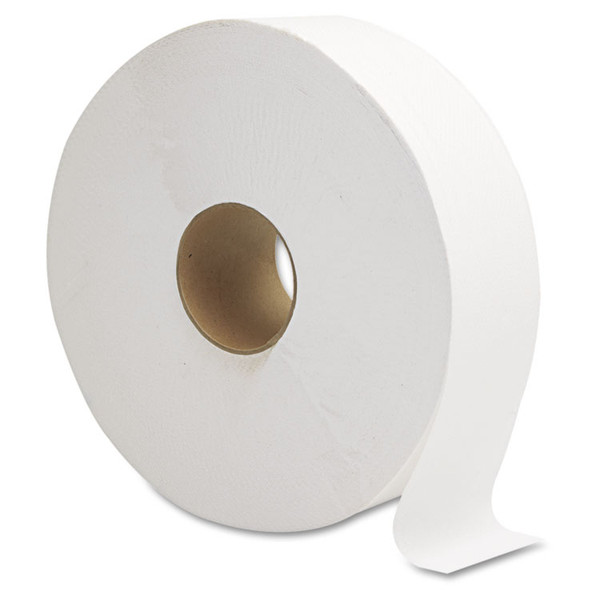JRT Jumbo Bath Tissue, Septic Safe, 1-Ply, White, 3.63" x 2,250 ft, 6 Rolls/Carton [SKU: GEN1512]
